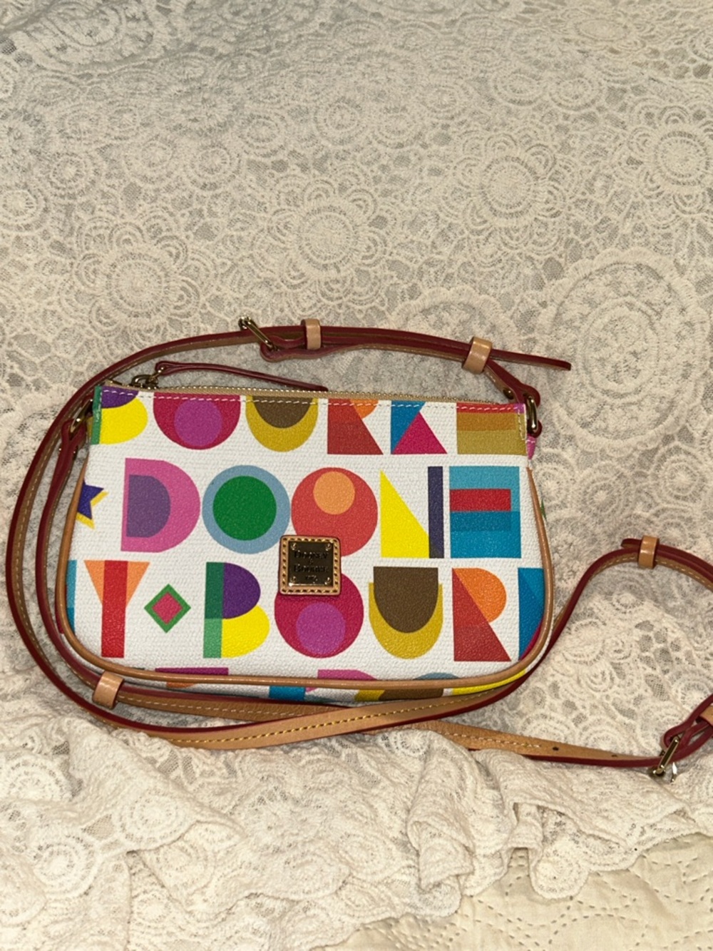 Vibrant Dooney & Bourke Art Deco Lexi Crossbody